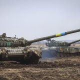 L'armée russe dit avoir repoussé une colonne de blindés ukrainiens au sud de Donetsk (archives).